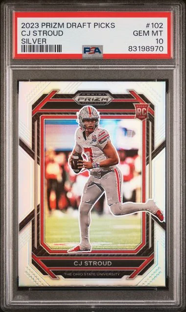 2023 Panini Prizm C.J. Stroud Red Ice #102 card image