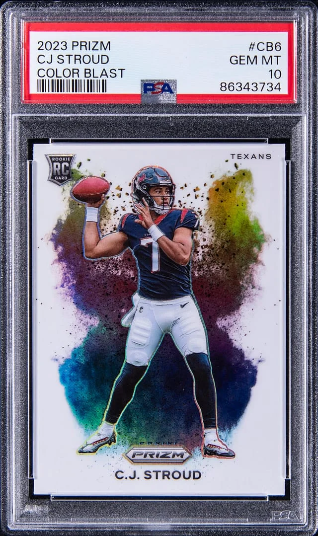2023 Panini Prizm C.J. Stroud Color Blast #CB-6 card image