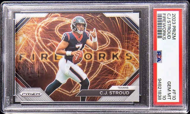2023 Panini Prizm C.J. Stroud Fireworks #F-10 card image