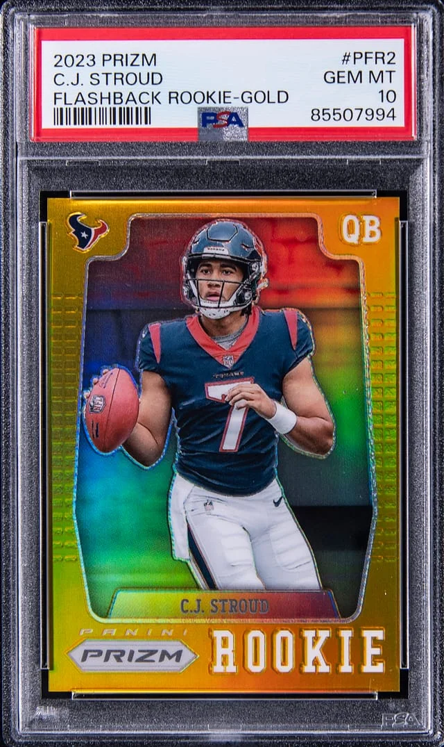 2023 Panini Prizm C.J. Stroud Flashback Gold Prizm #PFR-2 card image