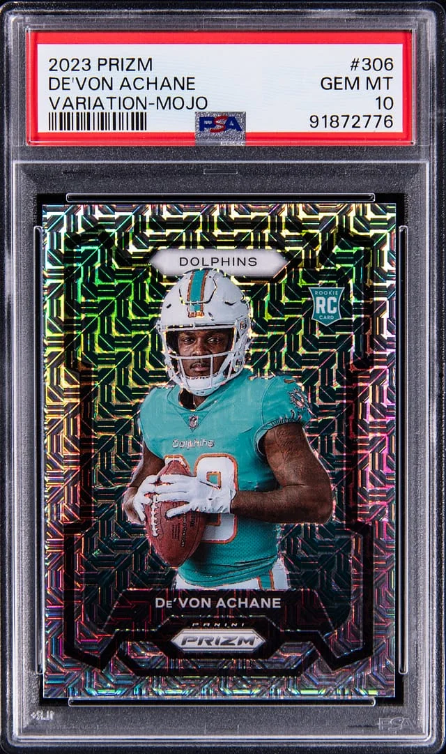 2023 Panini Prizm De'Von Achane Variation-No Huddle #306 card image
