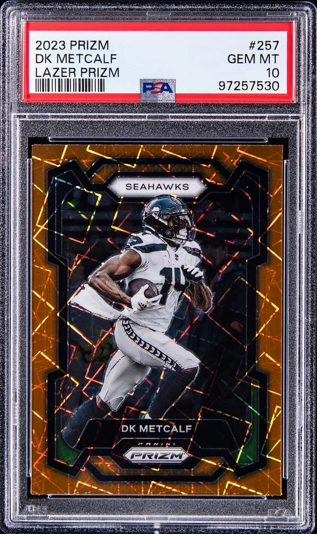 2023 Panini Prizm DK Metcalf Lazer Prizm #257 card image