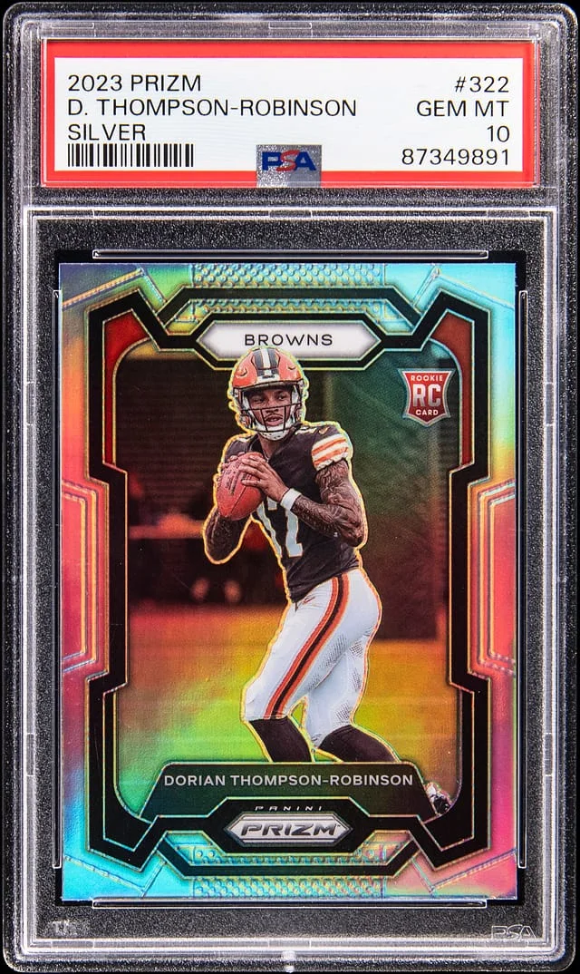 2023 Panini Prizm Dorian Thompson-Robinson Silver Prizm #322 card image