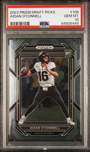 2023 Panini Prizm Draft Picks Aiden O'Connell #108 card image