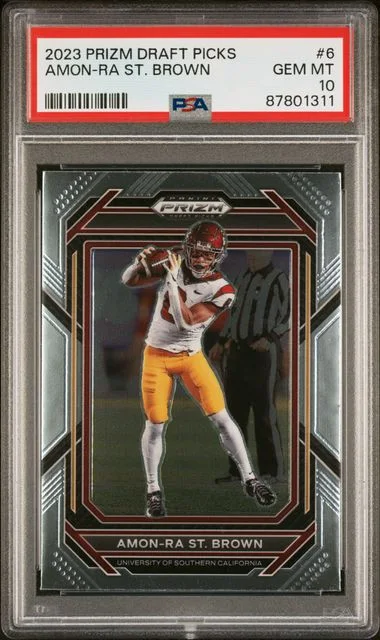 2023 Panini Prizm Draft Picks Amon-Ra St. Brown #6 card image