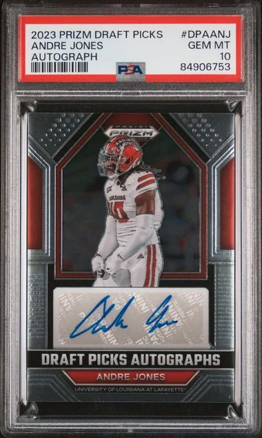 2023 Panini Prizm Draft Picks Andre Jones Draft Picks Autograph #DPA-ANJ card image