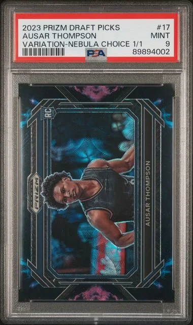 2023 Panini Prizm Draft Picks Ausar Thompson Variation-Red Choice #17 card image