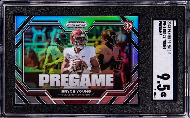 2023 Panini Prizm Draft Picks Bryce Young Pregame #PG-1 card image