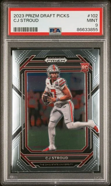 2023 Panini Prizm Draft Picks C.J. Stroud Green #102 card image