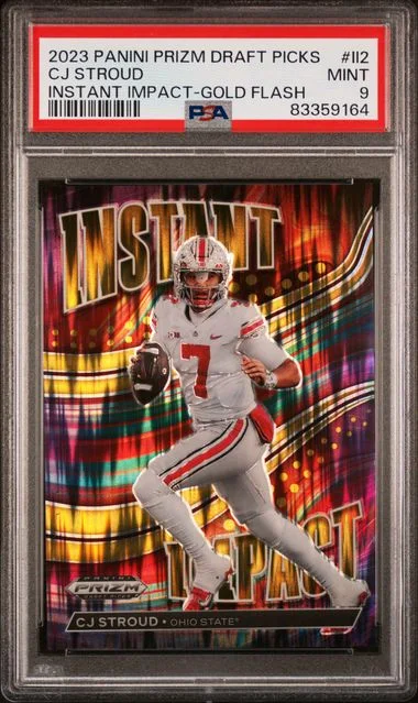 2023 Panini Prizm Draft Picks Cj Stroud Instant Impact Gold Flash #II2 card image