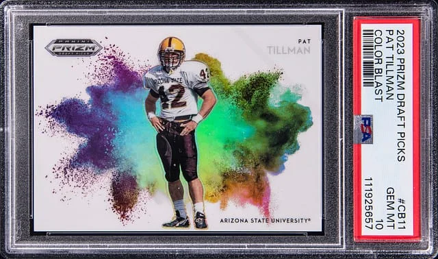 2023 Panini Prizm Draft Picks Pat Tillman Color Blast #CB-11 card image