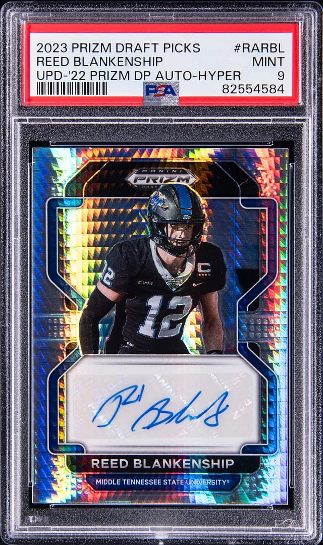 2023 Panini Prizm Draft Picks Reed Blankenship Update 2022 Prizm Draft Picks Autograph-Hyper #RARBL card image