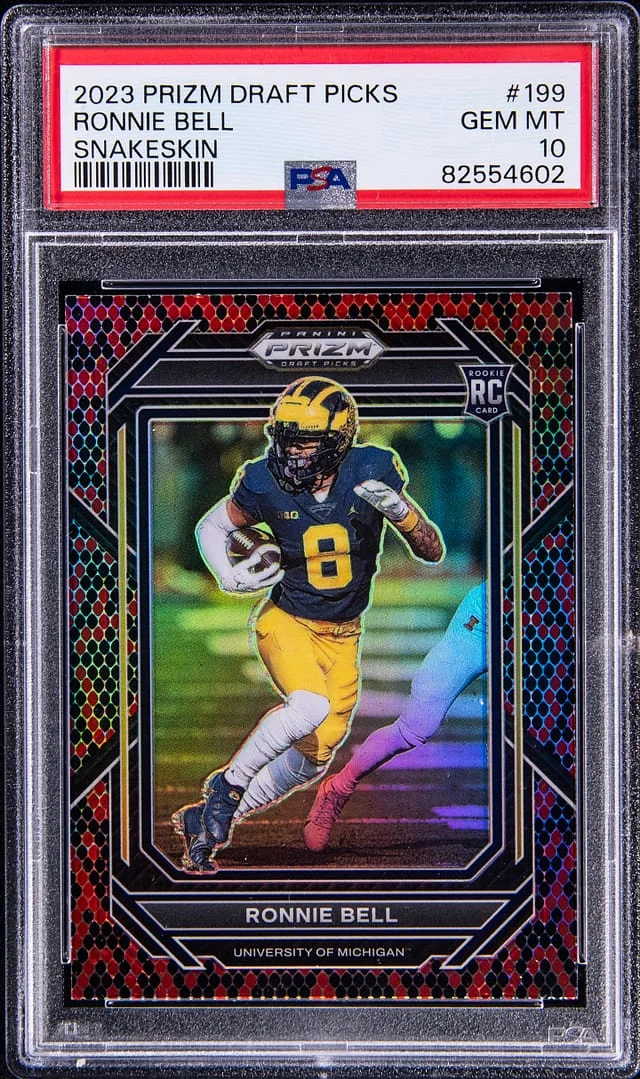 2023 Panini Prizm Draft Picks Ronnie Bell Snakeskin #199 card image