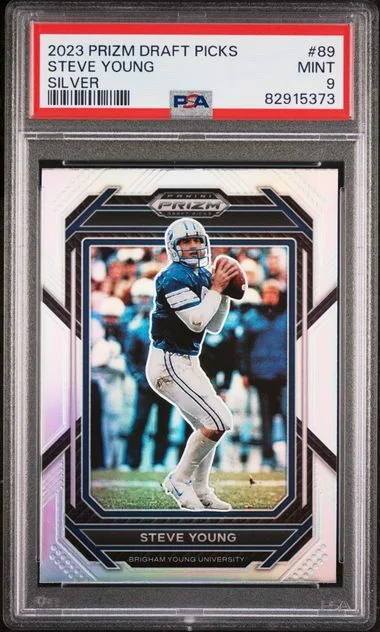 2023 Panini Prizm Draft Picks Steve Young Silver #89 card image