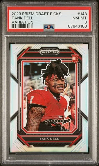 2023 Panini Prizm Draft Picks Tank Dell Variation #148 card image