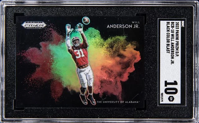 2023 Panini Prizm Draft Picks Will Anderson Jr Black Color Blast #BCB-10 card image