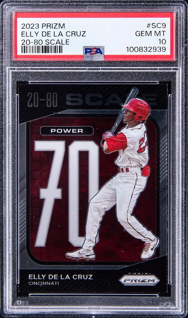 2023 Panini Prizm Elly De La Cruz 20-80 Scale #A-19 card image