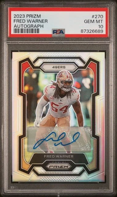 2023 Panini Prizm Fred Warner Autograph #270 card image