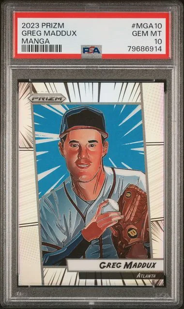 2023 Panini Prizm Greg Maddux Manga #MGA10 card image