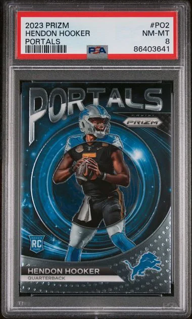 2023 Panini Prizm Hendon Hooker Portals #PO2 card image