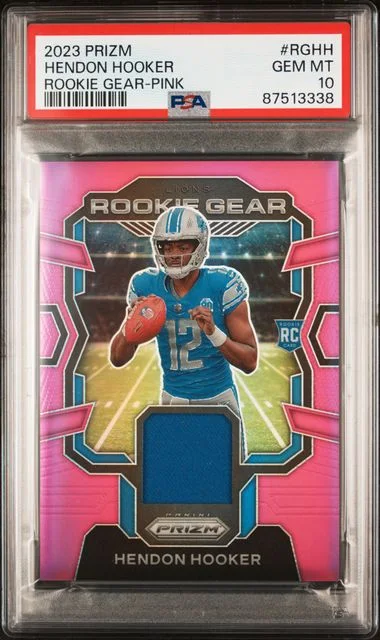 2023 Panini Prizm Hendon Hooker Gear Pink #RG-HH card image