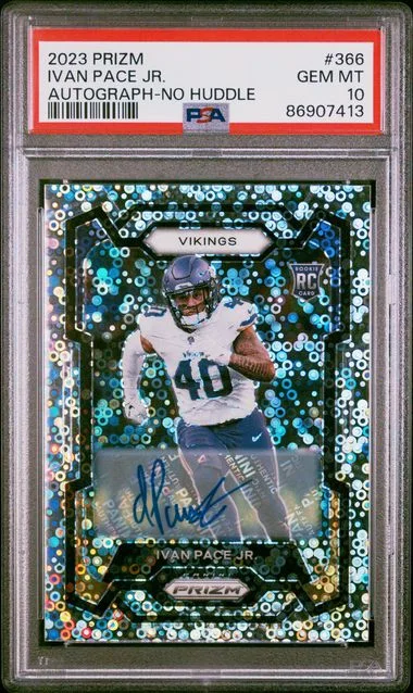 2023 Panini Prizm Ivan Pace Jr. Autograph-No Huddle #366 card image
