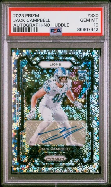 2023 Panini Prizm Jack Campbell Autograph-No Huddle #330 card image