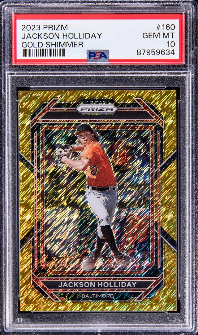 2023 Panini Prizm Jackson Holliday Orange Wave #160 card image