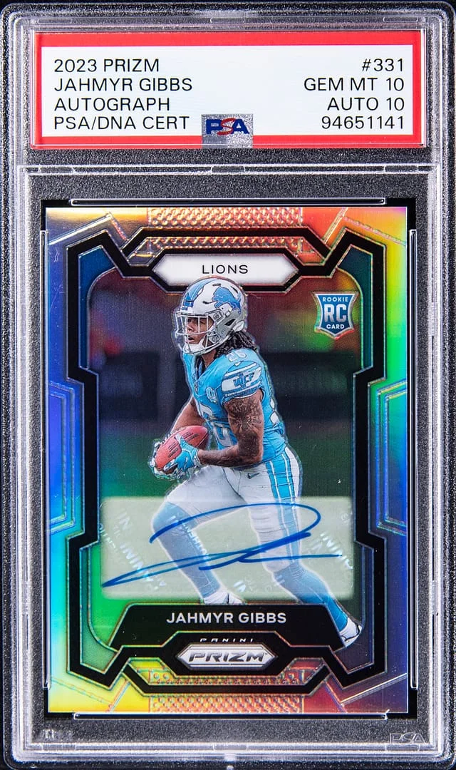 2023 Panini Prizm Jahmyr Gibbs Autograph #331 card image