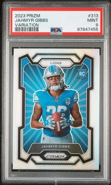 2023 Panini Prizm Jahmyr Gibbss Variation #313 card image