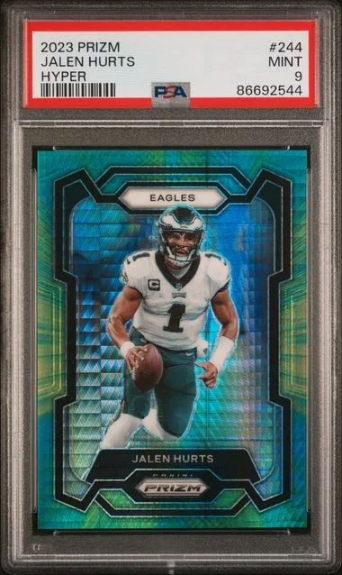 2023 Panini Prizm Jalen Hurts Hyper #244 card image