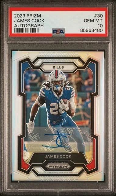 2023 Panini Prizm James Cook Autograph #30 card image