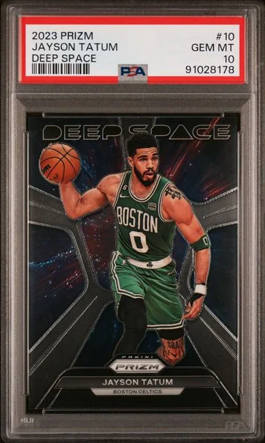2023 Panini Prizm Jayson Tatum Deep Space #10 card image