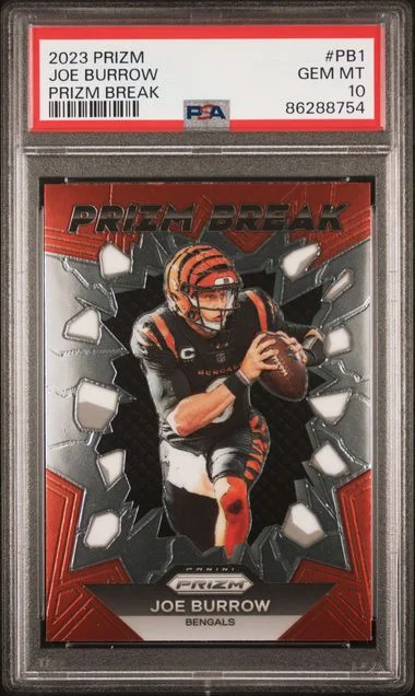 2023 Panini Prizm Joe Burrow Prizm Break #PB-1 card image