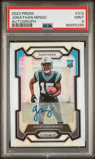 2023 Panini Prizm Jonathan Mingo Autograph #312 card image