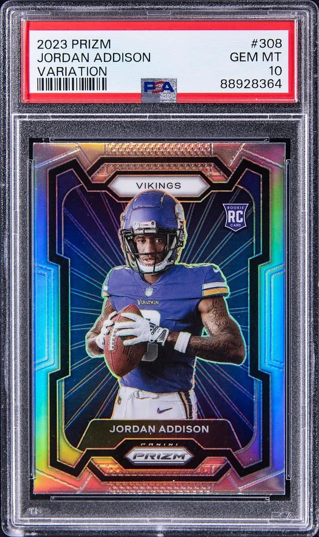 2023 Panini Prizm Jordan Addison Variation #308 card image