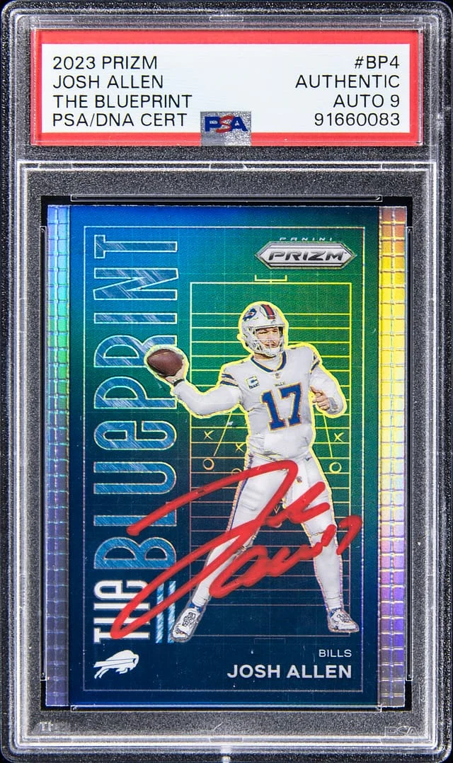 2023 Panini Prizm Josh Allen The Blueprint #BP-4 card image