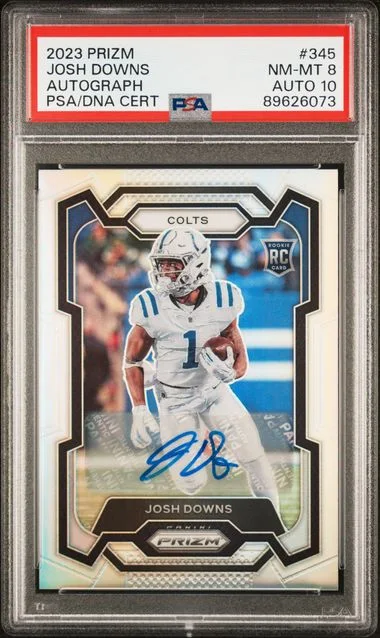 2023 Panini Prizm Josh Downs Autograph #345 card image