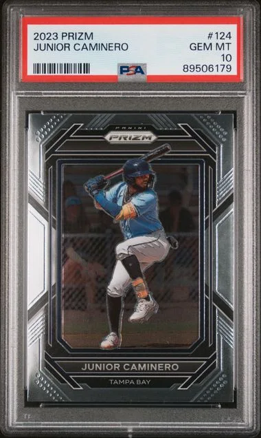 2023 Panini Prizm Junior Caminero #124 card image
