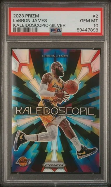 2023 Panini Prizm LeBron James Kaleidoscopic Silver #2 card image