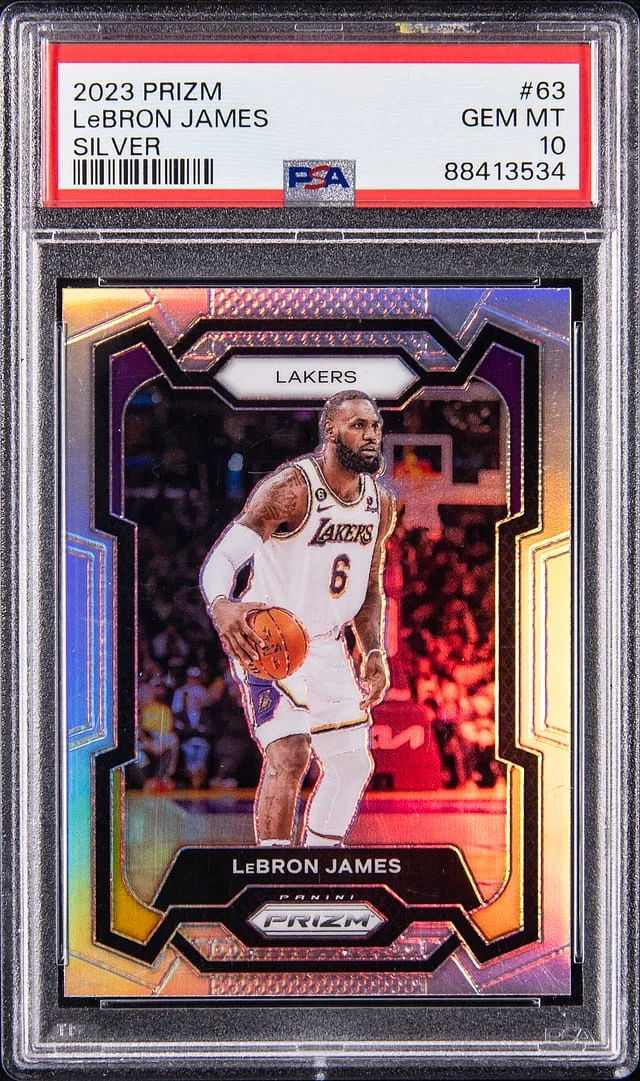 2023 Panini Prizm LeBron James Silver #63 card image