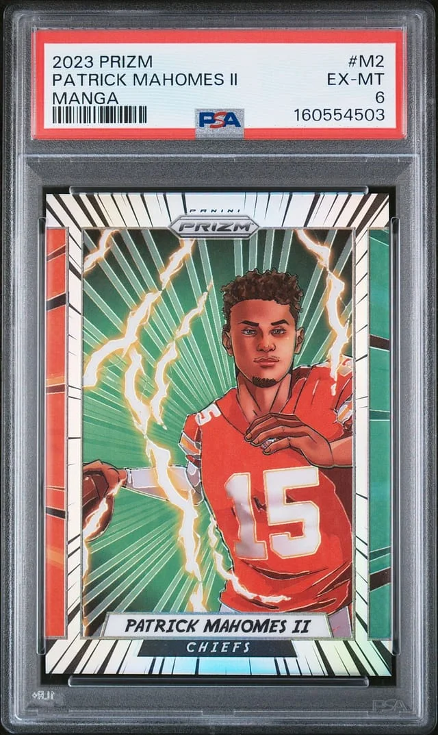 2023 Panini Prizm Patrick Mahomes II Manga #M-2 card image
