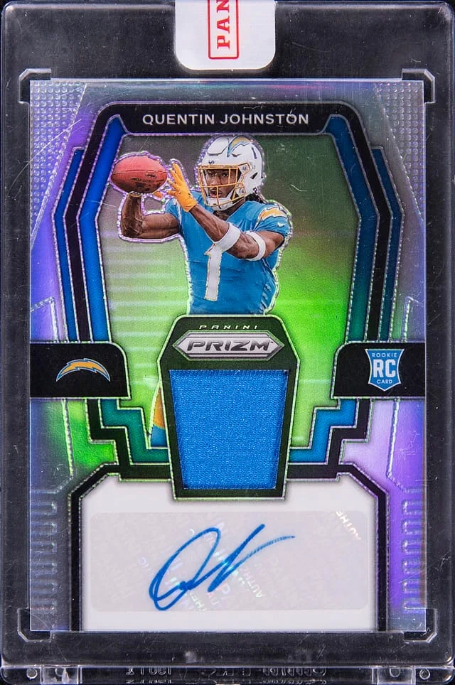 2023 Panini Prizm Quentin Johnston Patch Autographs #RPA-QJ card image