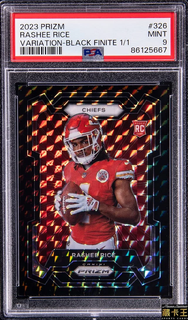 2023 Panini Prizm Rashee Rice Variation Black Finite #326 card image