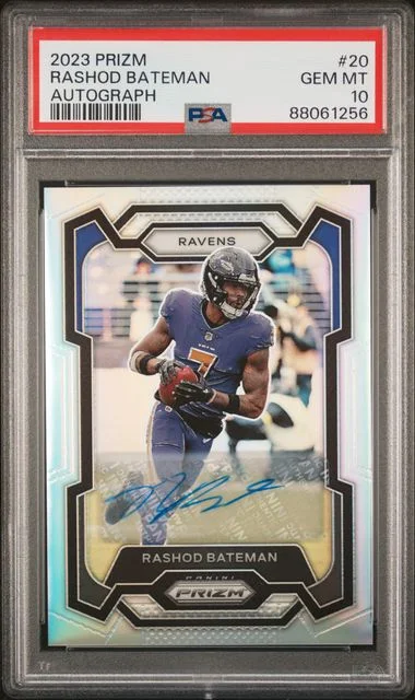 2023 Panini Prizm Rashod Bateman Autograph #20 card image