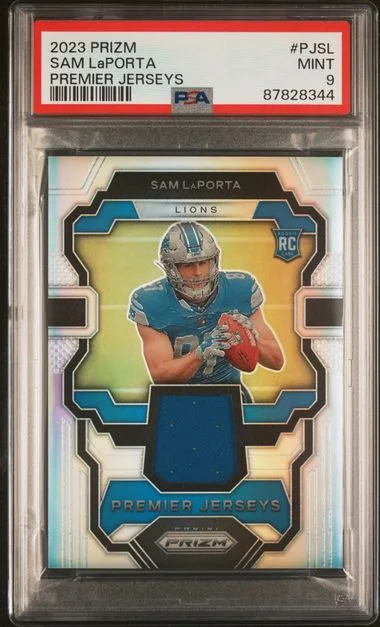 2023 Panini Prizm Sam Laporta Premier Jerseys #PJ-SL card image