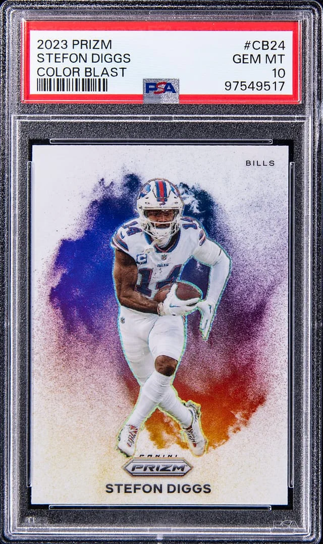 2023 Panini Prizm Stefon Diggs Color Blast #CB-24 card image