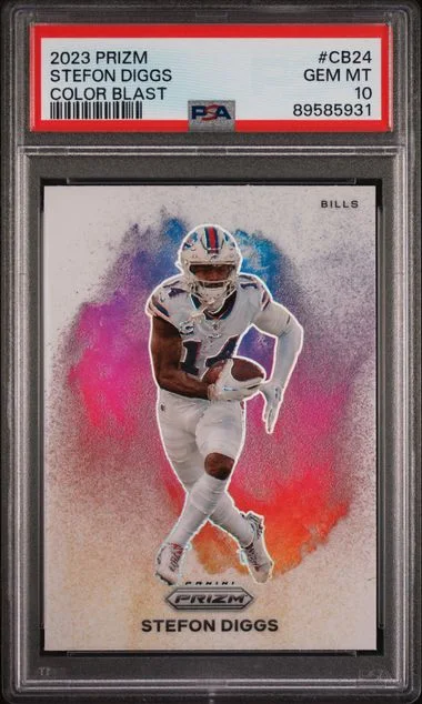 2023 Panini Prizm Stefon Diggs Color Blast #CB24 card image