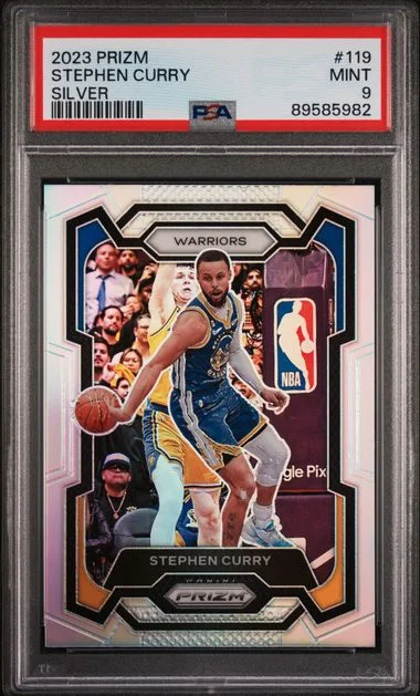 2023 Panini Prizm Stephen Curry Silver #119 card image