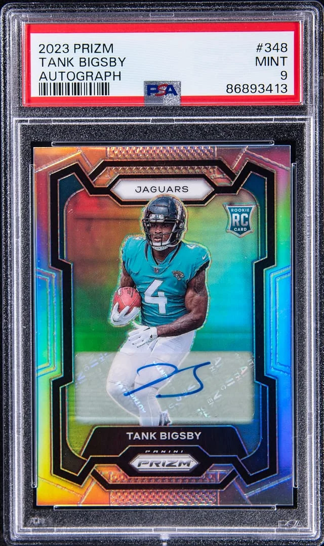 2023 Panini Prizm Tank Bigsby Blue Shimmer #348 card image